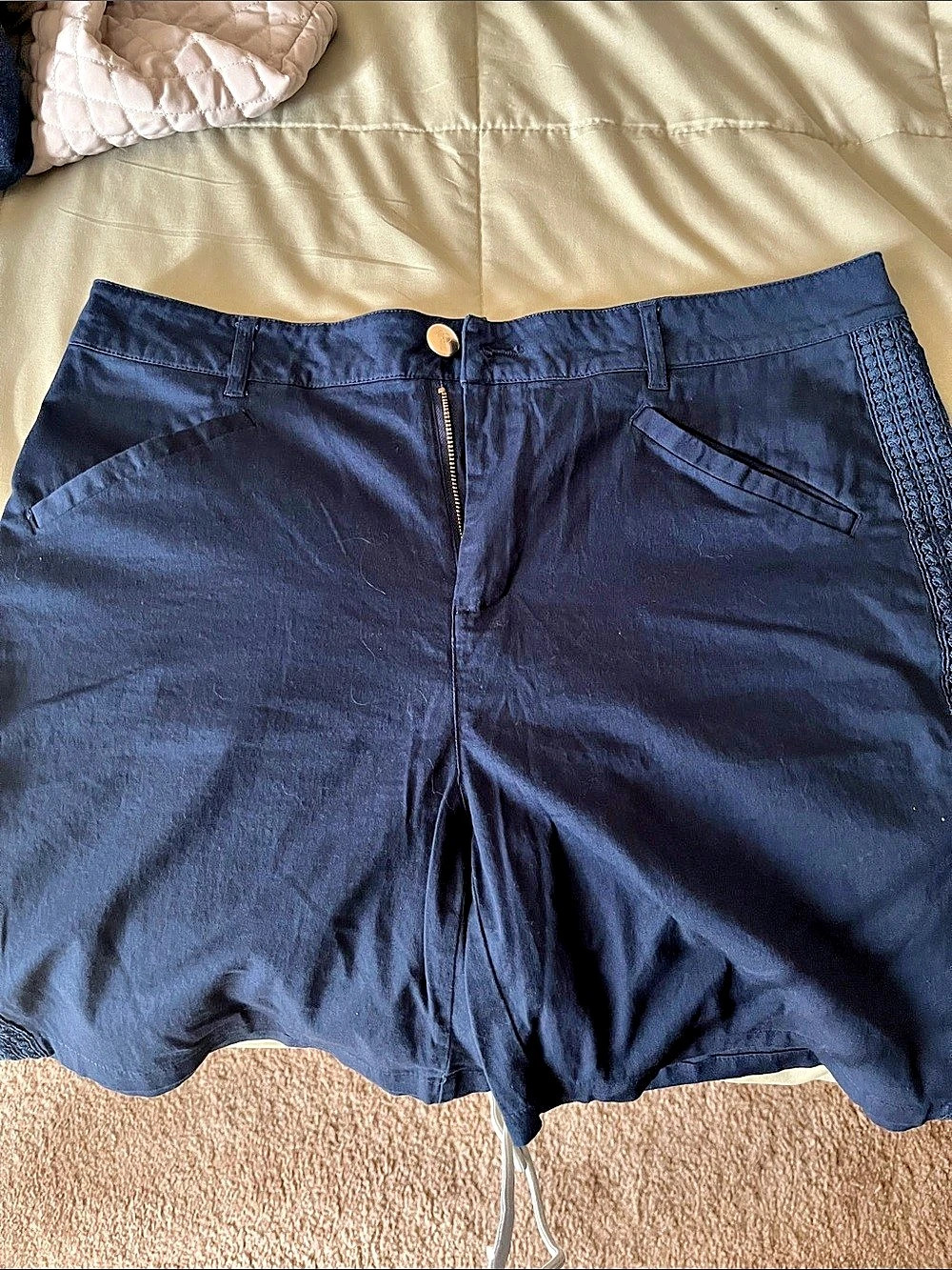 Still Park-Women's Blue Cargo Shorts Size 10